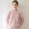 Pure Cashmere Loose Fit Round Neck Cardigan