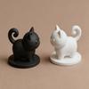 Figurină Pisică Drăguță Imprimată 3D, Statuetă Mică Pisoi Desenat pentru Raft de Birou, Birou, Casă, Decor Mașină, Cadouri Colecționabile pentru Iubitorii de Pisici