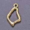 5pcs Gold Color Various Irregular Circle Pendants Women Men Necklace Charms Stainless Steel Pendant Jewelry Making Accessories