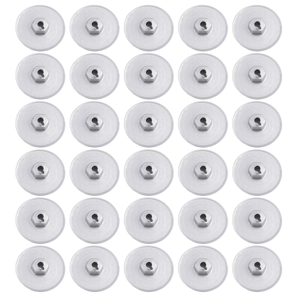 Bottom Nut Drive Shaft Cover Case Direct Replacement Nut Sheet Heat Protection Accessories Direct Replacement Metal Nuts Silver