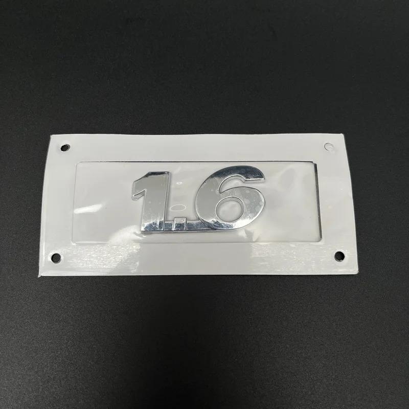 For VW Polo 1.4 1.6 Trunk Lettering Displacement Standard Rear Tail Mark Silver He4