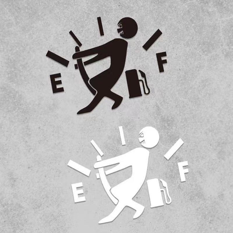 Adesivo Engraçado para Caixa de Correio Explosão de Medidor de Combustível Refletivo - Decoração Criativa para Tanque de Combustível EF