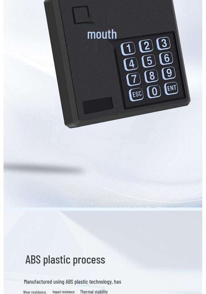 86-Type RFID RS232/RS485 Access Control Card Reader with Keyboard Input