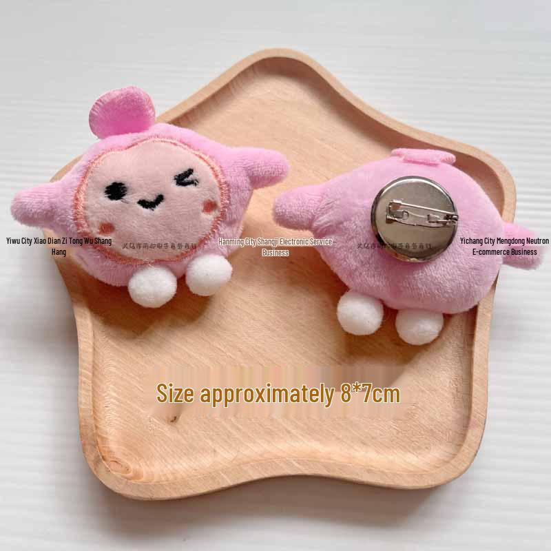 Egg Boy Cartoon Plush Brooch for Crocs, Bags, Clothing, Shoes, Socks, DIY Charms