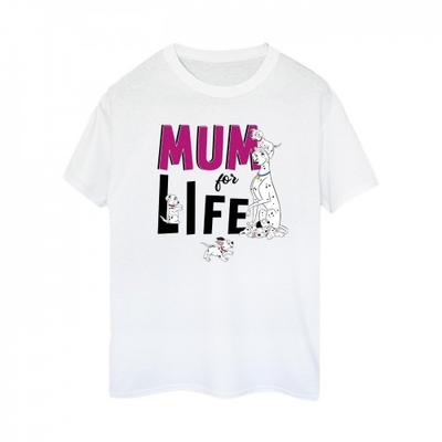 Womens/Ladies 101 Dalmatians Mum For Life Cotton Boyfriend T-Shirt