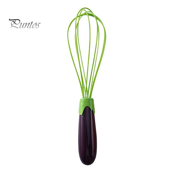 

Поворотный венчик 2-в-1, складной стальной провод с силиконовым покрытием, эргономичный дизайн, удобное смешивание, удобное хранение, венчик для взбивания яиц Eggplant