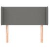 VidaXL Headboard with Ears Dark Grey 103x16x78-88 Cm Fabric3118479