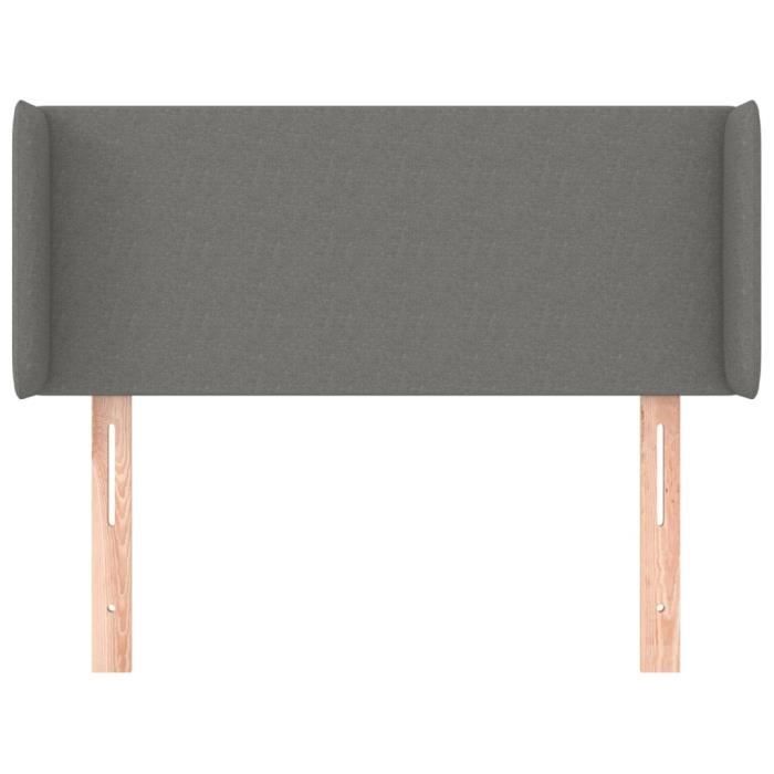 VidaXL Headboard with Ears Dark Grey 103x16x78-88 Cm Fabric3118479