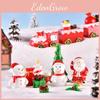 Ornament Resin Christmas Santa Snowman Tree Micro Landscape Miniature Decor Diy