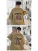 European & American High Street Retro Washed Hip-Hop T-Shirt - Men’s Summer West Coast Cotton Heavyweight Short Sleeve