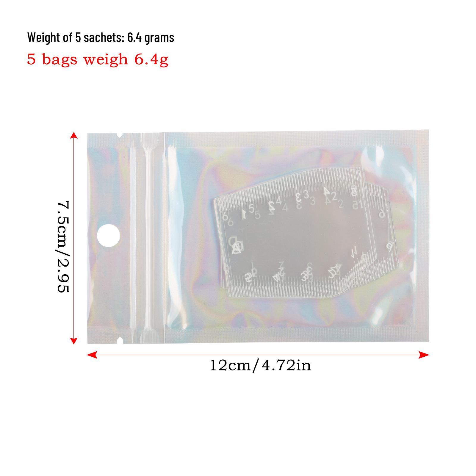 

Transparent PVC Brow Shaping Ruler - Cross-stitch, Embroidery, and Brow Positioning Tool, 5 Designs