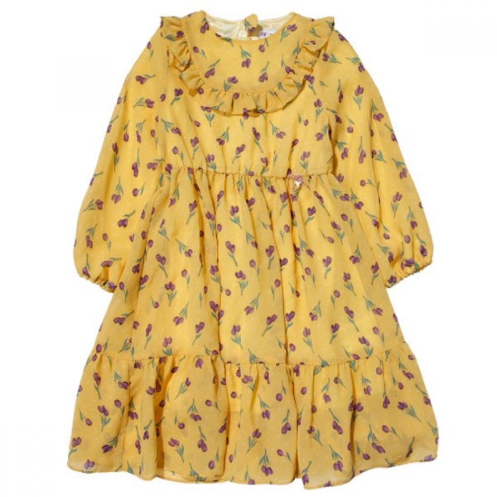 [Moda Carina] Шифоновое платье-тюльпан Moda Carina Yellow/100