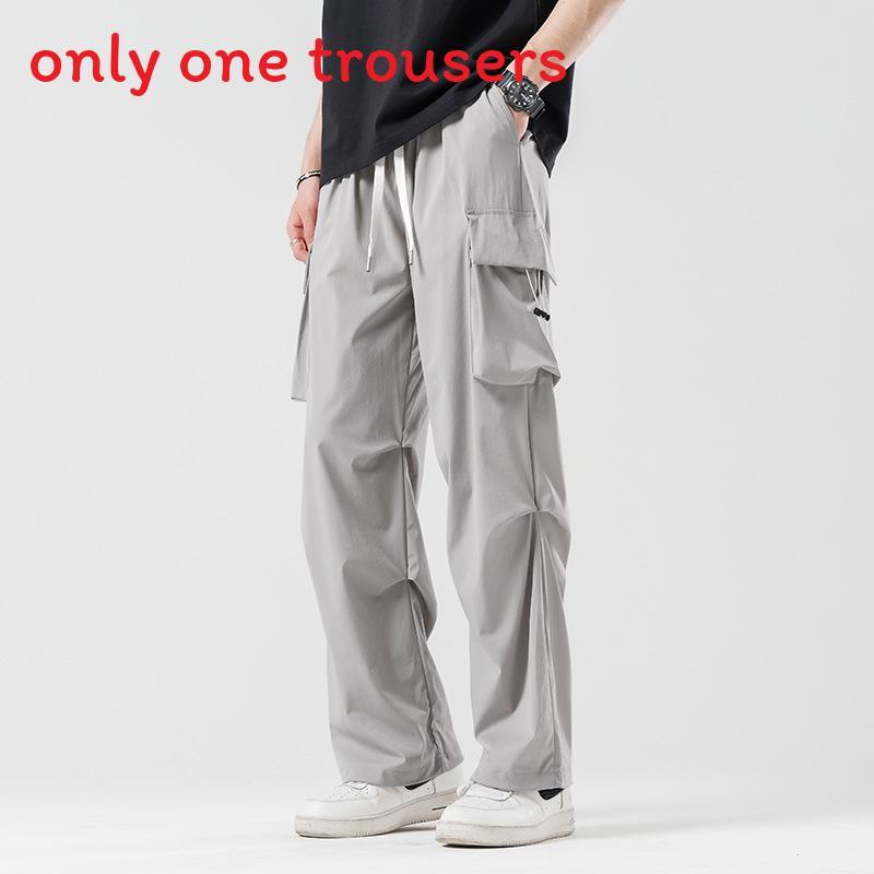Summer Streetwear Cargo Pants With Multiple Pockets For Men And Women