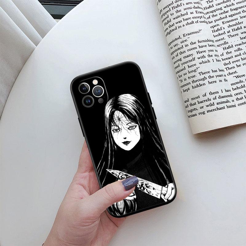 Junji Ito Tomie New High-End Cover Phone Case for iPhone 16 15 14 13 Pro Max Plus Mini