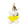 Wearable Teddy Bear Keychain Pendant – Plush Toy Gift for Graduation Season with Logo Print