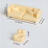 Miniature Sofa Model 1 12 Scale Dollhouse Furniture Soft Couch Decorative for Living Room Kids Room Display