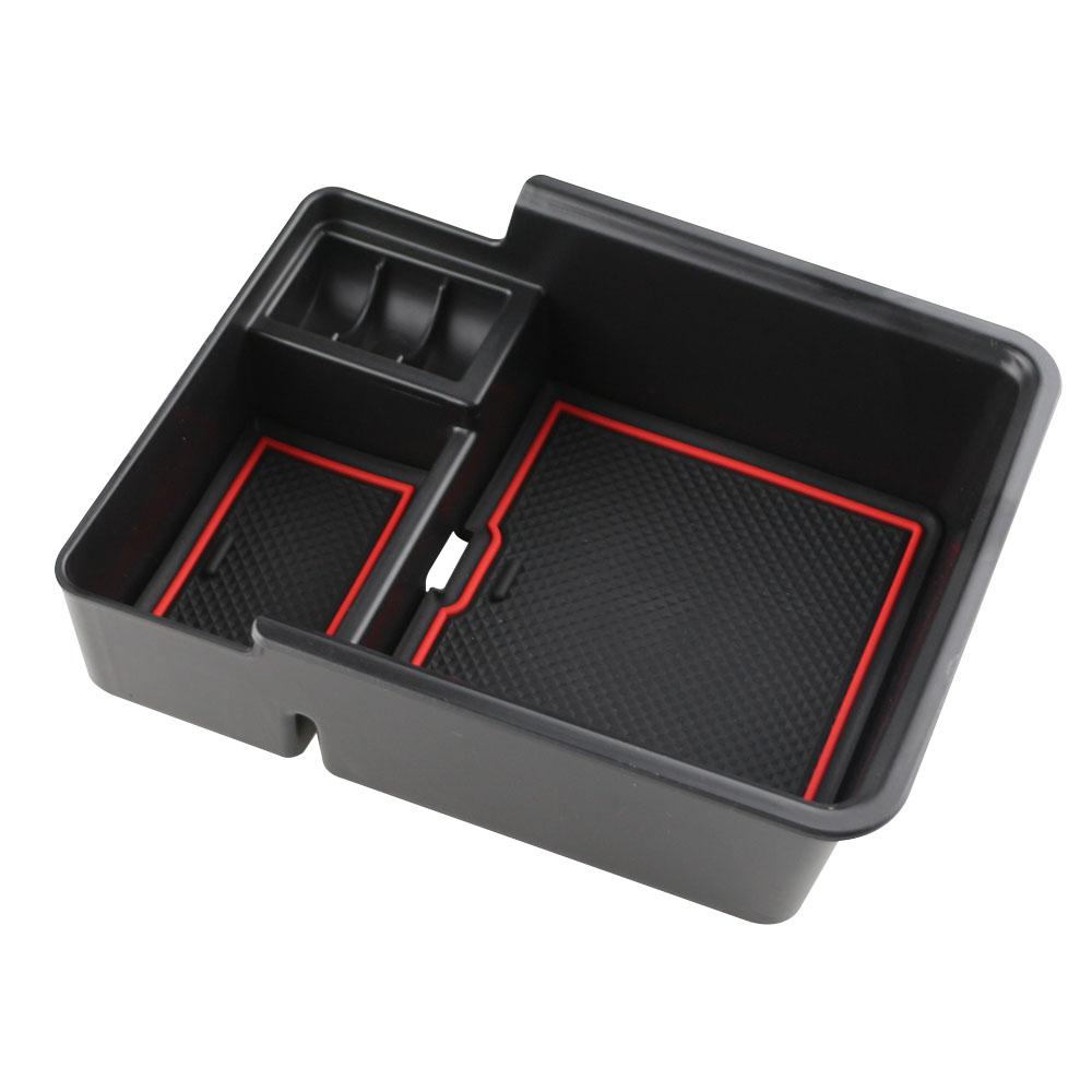 

For MG4 EV MG 4 ELECTRIC 2024 Armrest Box Storage Tray Holder Center Console Container Organizer Interior Accessories with red mat