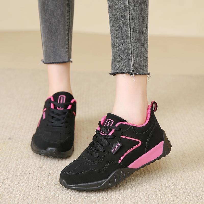 Neue schwarze lässige Sportschuhe rutschfest weichsohlige Reiseschuhe