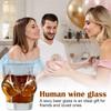 Human Model Red Wine Glasses High Borosilicate Glass Goblet Party Cocktail Glasses Bar Creative Crystal Glassware
