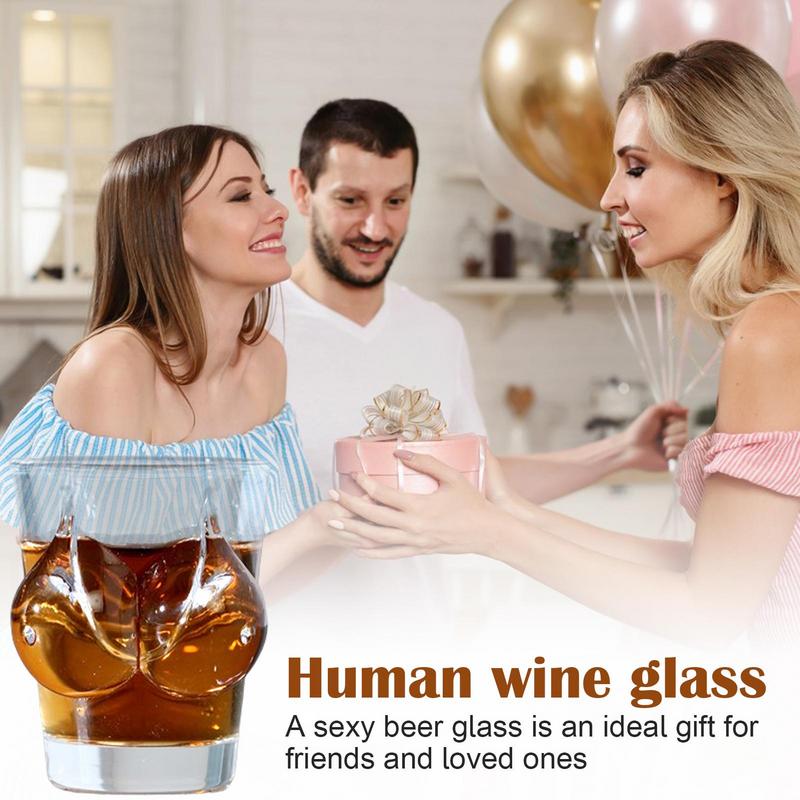 Human Model Red Wine Glasses High Borosilicate Glass Goblet Party Cocktail Glasses Bar Creative Crystal Glassware
