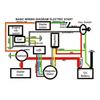 70 90 110CC Full Vehicle Wiring Harness Starting Harness Line Start Ignition Kit ATV Accessories