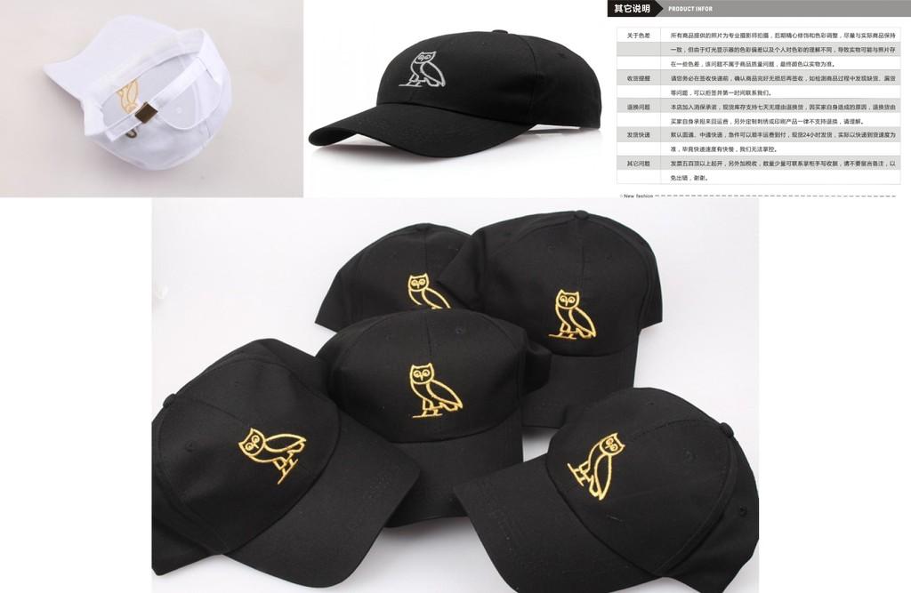 Trendy Unisex Cotton Baseball Cap With Embroidered Owl And Duck Patterns Wholesale