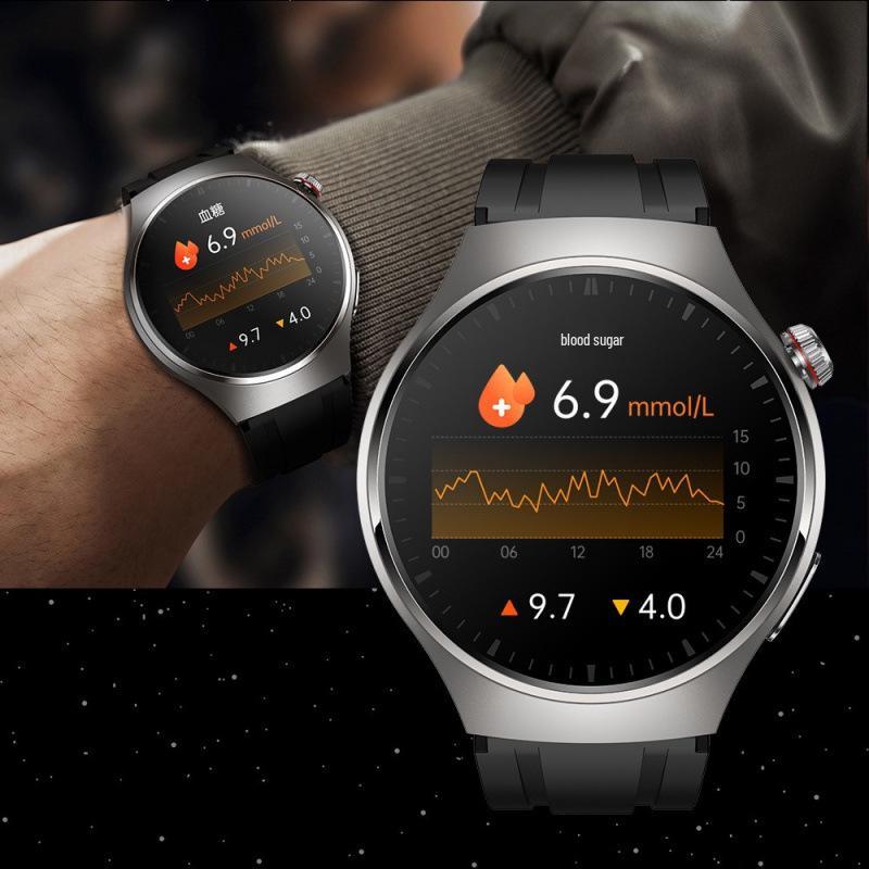 Smartwatch mit 1,43" AMOLED, EKG + PPG, Bluetooth-Anrufen, Sportmodus und Schrittzähler.