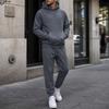 Completo da Ginnastica con Cappuccio da Uomo per Autunno Inverno, Spesso Pullover a Vestibilità Larga Tuta da Corsa, Abbigliamento Casual Atletico per Jogging
