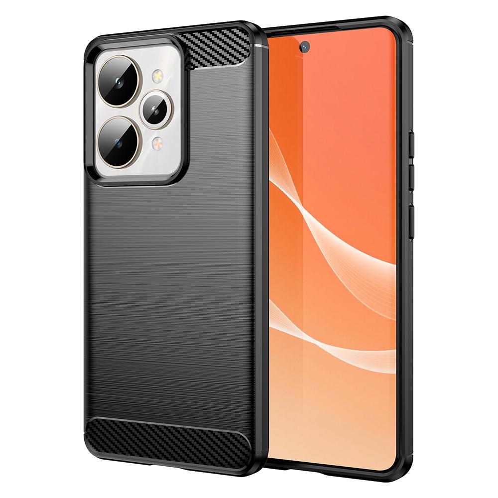 For Realme 15 Pro 5G/15 5G Case Protective Phone Cover Carbon Fiber Texture Brushed