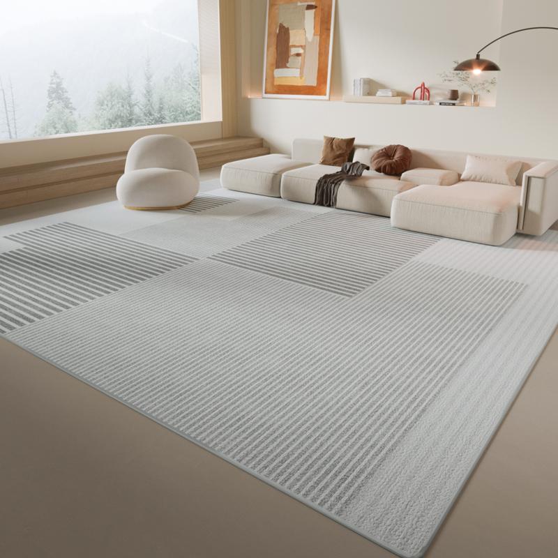 Nordischer geometrischer Teppich für Wohn- und Schlafzimmer: Weich, strapazierfähig, modernes minimalistisches Wohnambiente – Instagram-tauglicher Stil