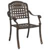 Garden Chair 2 pcs Bronze 55 x 56.5 x 91 cm Aluminum