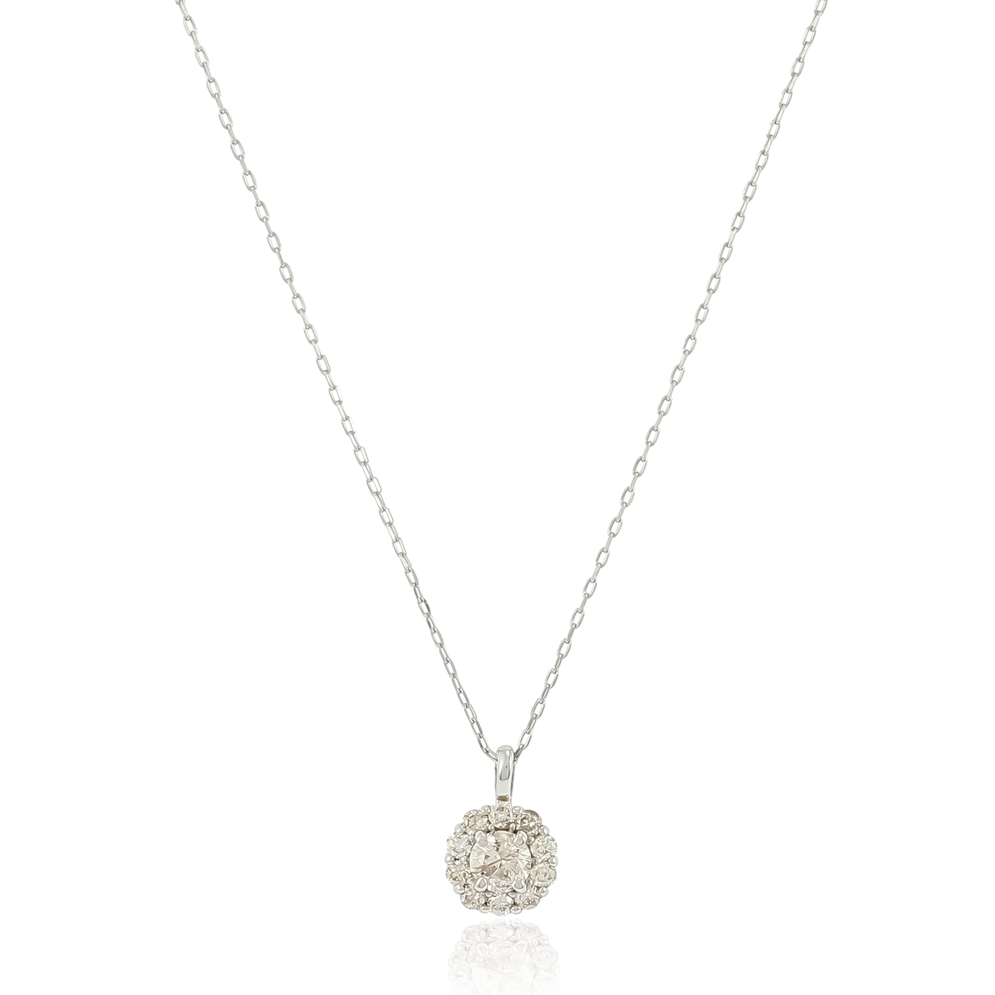 

Platinum Diamond Necklace with Exclusive Box [D Collection] 0.2ct 80-8812PT
