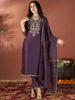 Women Designer Purple Kurti Salwar Suit Indian Bollywood Kurta Pant Dupatta Set Dress