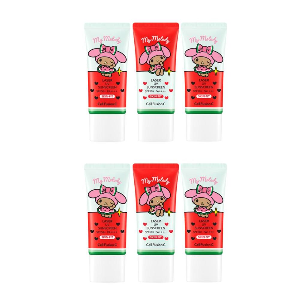 [Sanrio My Melody Collaboration] Cell Fusion C Laser UV Sunscreen 35ml (1+1+1)  (3 Options)