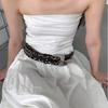 Vintage Women's Belt Leopard Pattern Dress Jeans Belt Trendy Leather Waist Belt  Streetwear