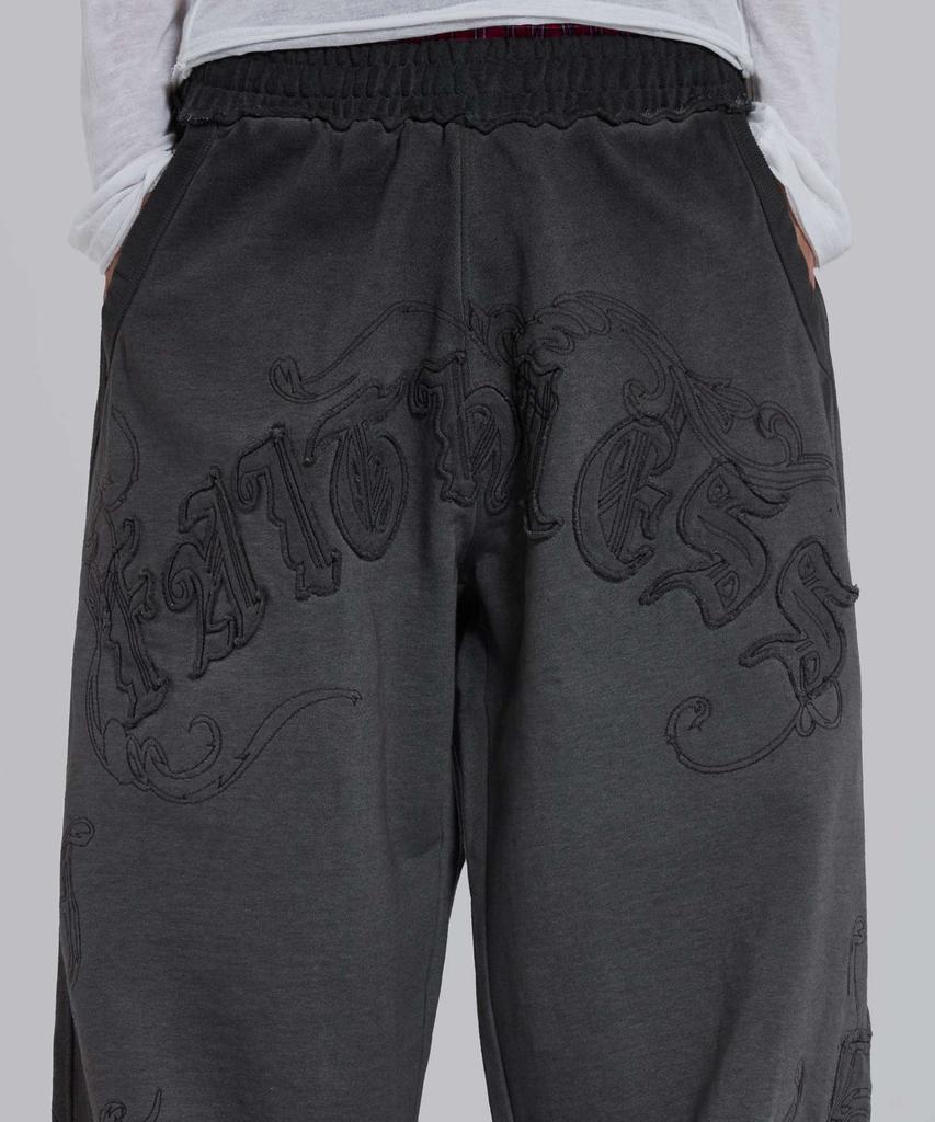 Jeidideuleondeon (U) Faithless Applique Monster Jogger Charcoal