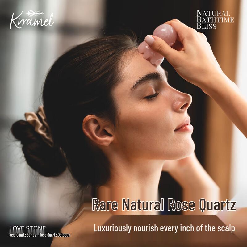 KRRAMEL Pink Crystal Octopus Scalp Massager Comb Normal Size