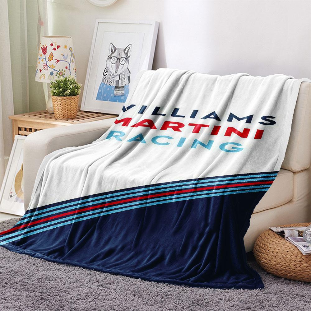 1PC Martini Racing Patterned Flannel Blanket Suitable For All Seasons for Home Decor Warmth and Comfort Gifts Holiday Present