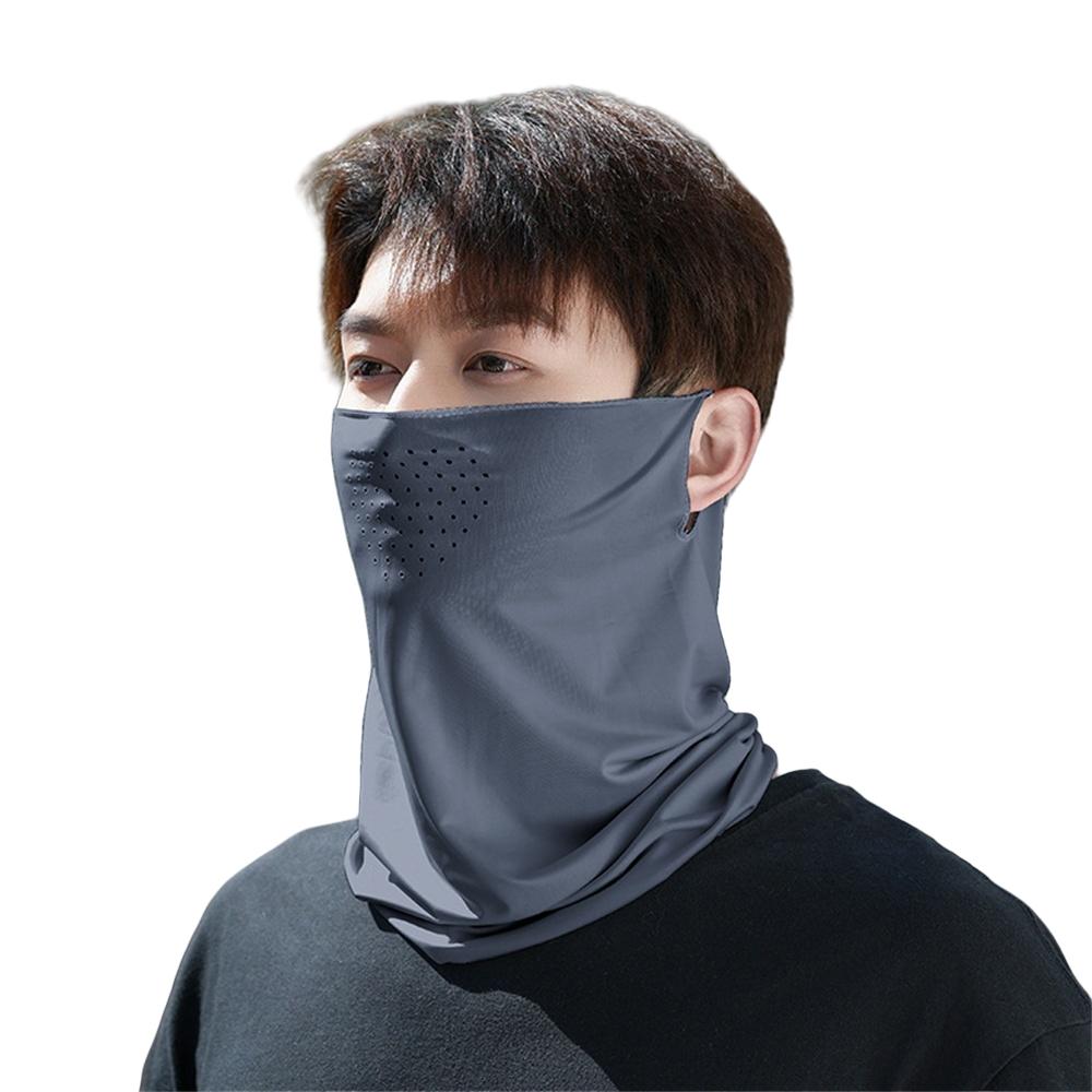 Summer Outdoor Hunting Face Mask Thin Breathable Quick-dry Sun Protection Ice Silk Scarf Pullover Neck Sport Face Cover