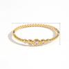 Stainless Steel Diamondinlaid Bracelet For Women With Geometric Design Stylish Summer Accessory