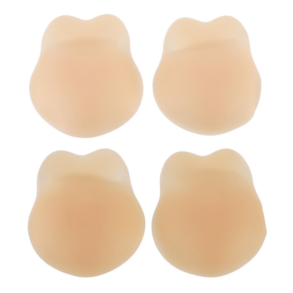 1 Pair Silicone Pasties Reusable Adhesive Pasties Cover Seamless Bust Pasty Sticky for Party Banquet