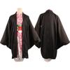 Anime Kamado Nezuko Cosplay Costume Demon Slayer Kimetsu No Yaiba Costumes Kimono Haori Wig Clogs Suit for Adult Kids Halloween