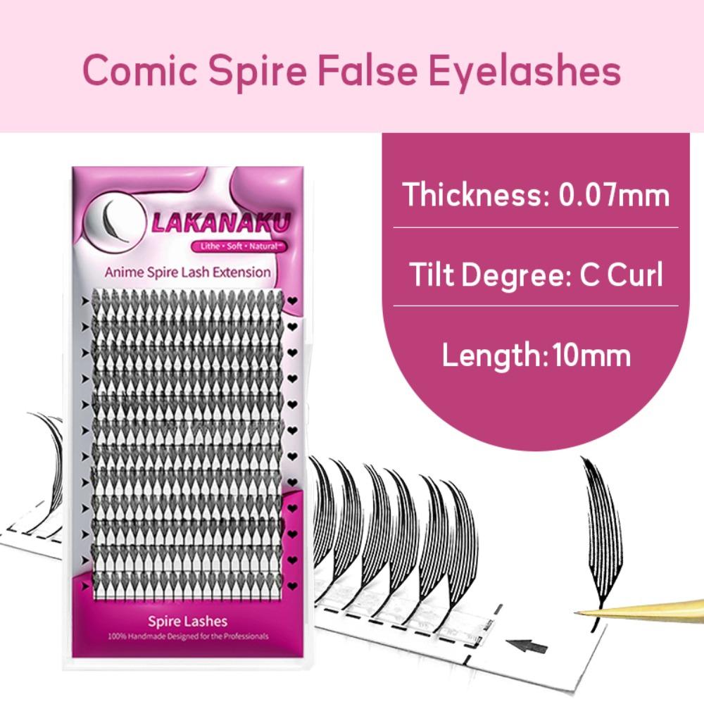 

12 Rows False Eyelashes Single Cluster Individual Lashes Mink Lashes Extensions Eye Makeup Tools C Curl-10mm