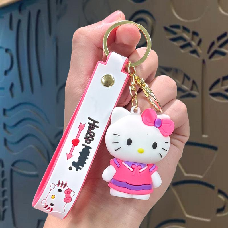 Hello Kitty Cute Doll Keychain Charm - Cartoon Car Ornament & Small Gift