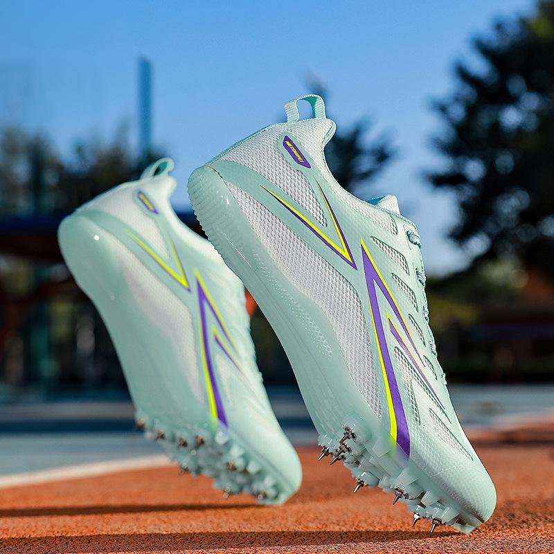 Scarpe da corsa per media e lunga distanza scarpe da allenamento per il salto in lungo scarpe sportive leggere da uomo e da donna tacchetti