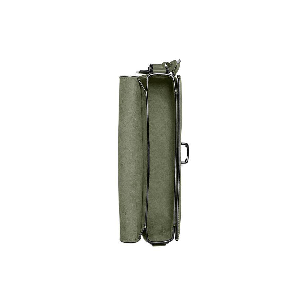 New COACH Studio Leather Small Square Bag, Camera Bag, Crossbody Bag Medium Size Women's Army Green C6641-V5ARY