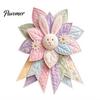 Rustic Farmhouse Home Decor Large Patchwork DIY Sewing Kit, Quilted Fabric Craft Set, Beginner Friendly Needlework Handmade Door Decoration Wreath for