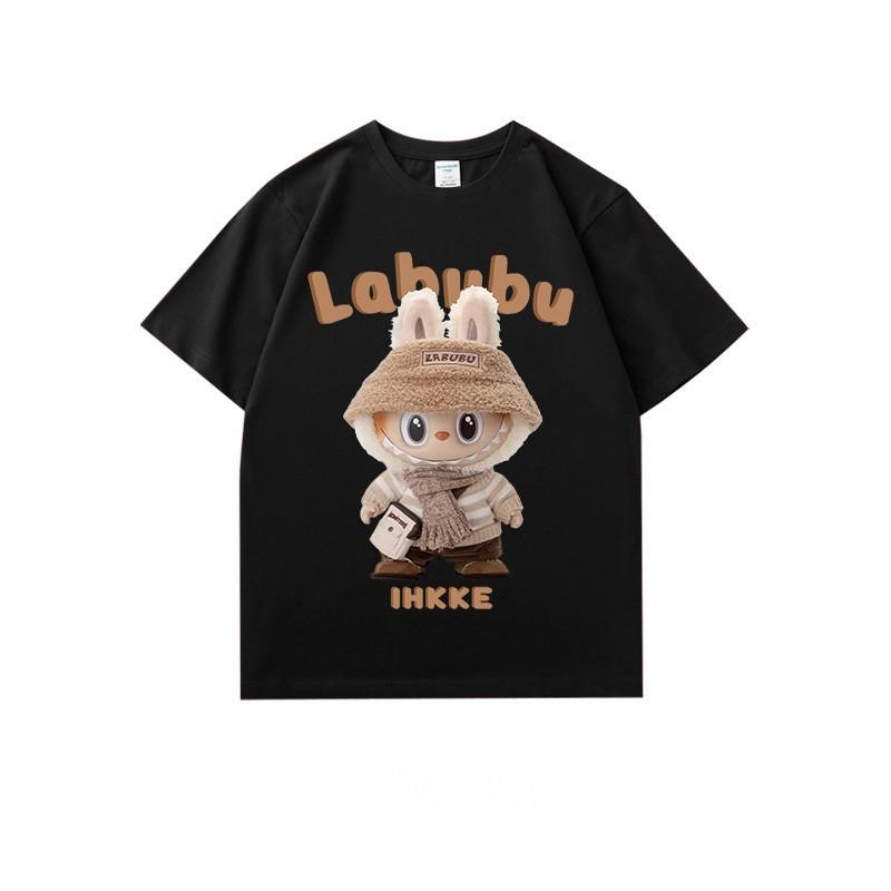 

Cute Cartoon Graffiti Pattern Clothes Labubu 2025 Summer New Women s Tops S