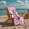 Custom Name Ultra-Soft Beach Towel with Twinkle Catch Teenieping Theme,Ideal for Pool - Camping, Diving - Perfect Travel Essential, Vibrant Beach Towe