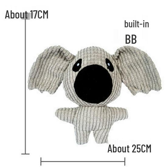 Peluche Bulldog Francese con Palla Squeaky e Giocattolo con Corda per Gatti e Gattini - Resistente al Morso, Design Cartoon Frutta